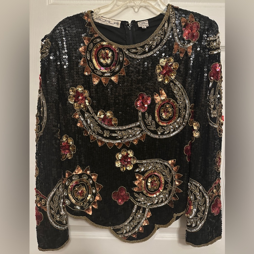 Vintage sequin top